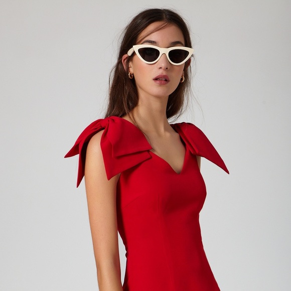 Macaron Red Dress - Picture 1 of 3